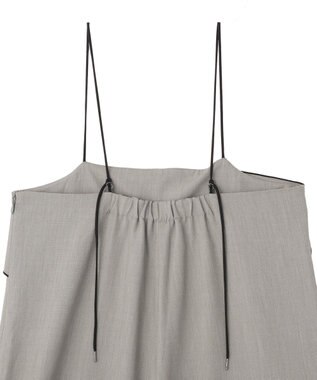 YECCA VECCA ラッフルキャミオールインワン Gray