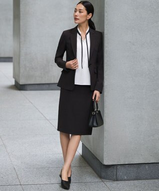 ICB 【先行予約】 レーヨンライクトロ タイトスカート チャコール