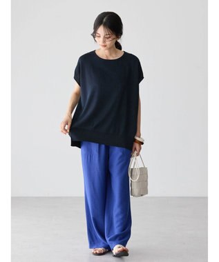 AMERICAN HOLIC 接触冷感Ｗポケットワイドパンツ Blue