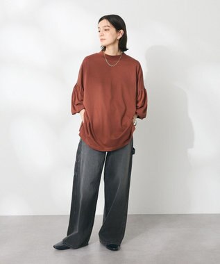 CRAFT STANDARD BOUTIQUE ランタンスリーブチュニック Brown