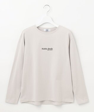 J.PRESS LADIES ロゴ Tシャツ ライトグレー系