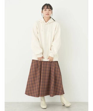 earth music&ecology 裏起毛パーカー Ivory