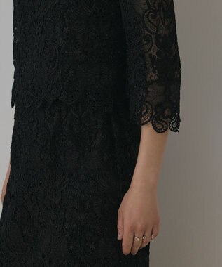 GRACE CONTINENTAL レ－スブラウス ブラック