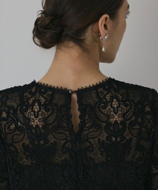 GRACE CONTINENTAL レ－スブラウス ブラック