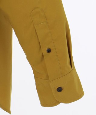 J.PRESS YORK STREET 【UNISEX】ストレッチピーチクロスワークシャツ キャメル系