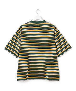 J.PRESS YORK STREET 【UNISEX】ベーシックボーダー Tシャツ ダークグリーン系2