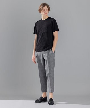 JOSEPH HOMME 【オリジナル素材】ライトタックジャージー クルーネック ブラック系