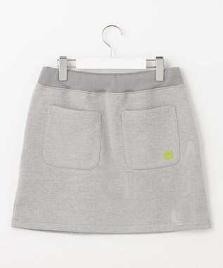 PW CIRCULUS 【WOMEN】【洗える/軽量】裏毛 ロゴ スカート ゴルフウェア レディース ライトグレー
