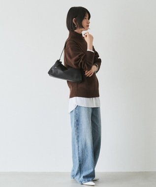 russet レザー2WAYショルダーバッグ(CE-1629) Black