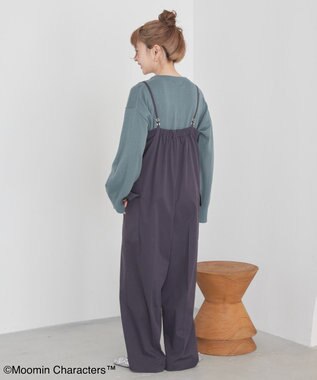 AMERICAN HOLIC Moomin 袖刺繍ニットプルオーバー Sax