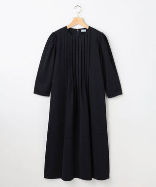 組曲 L 【KUMIKYOKU NAVY】フロントタックドレス ネイビー系