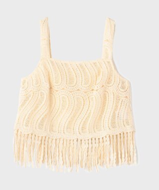 GRACE CONTINENTAL クロシェレースキャミ キナリ