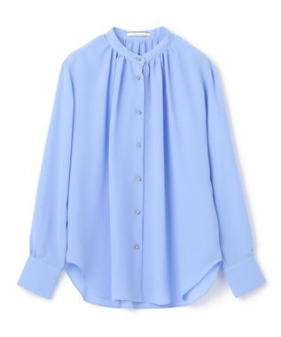 BEIGE， 【S-size】STOW / バンドカラーブラウス Sax