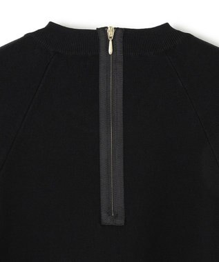 BEIGE， 【洗える】LAURA / ドライタッチバックジップニット Black