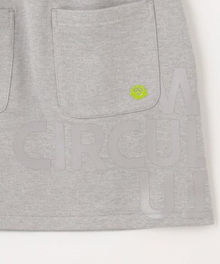 PW CIRCULUS 【WOMEN】【洗える/軽量】裏毛 ロゴ スカート ゴルフウェア レディース ライトグレー