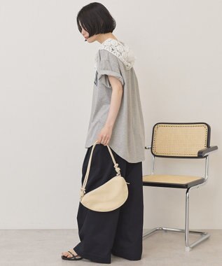 AMERICAN HOLIC PORTLAND裾ラウンドTシャツ Light Gray Mixture