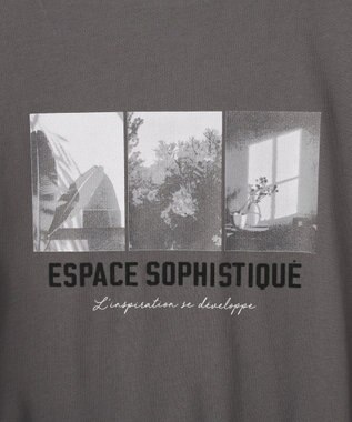 Green Parks 汗染み防止ボックスロゴＴシャツ Charcoal Gray