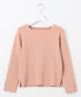 Feroux 【セットアイテム】ニット×ジャガードスカート セット ピンク系