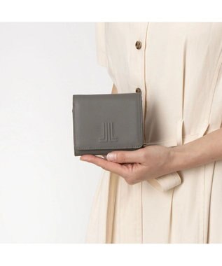 LANVIN en Bleu イエナ 二つ折り中ボックス財布 グレー