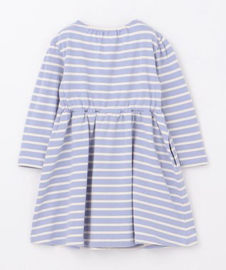 組曲 KIDS 【110-140㎝】ボーダー ワンピース サックスブルー系1