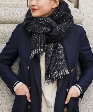 muto アルパカウールストール m-alp-black