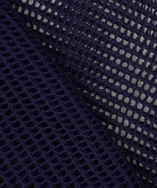 組曲 メッシュニット カーディガン ネイビー系