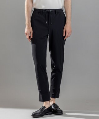 新素材【接触冷感性/防しわ性/ストレッチ/洗える/撥水加工】トリコソリッドストレッチ ドロスト付きテーパードパンツ / PEGG CONVERTIBLE