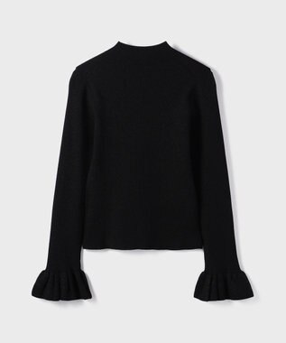 GRACE CONTINENTAL ラメリブニットトップ ブラック