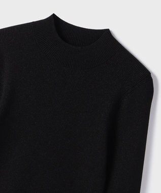 GRACE CONTINENTAL ラメリブニットトップ ブラック