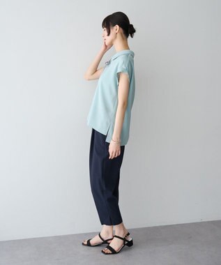 YECCA VECCA 2wayストライプリボンブラウス Mint