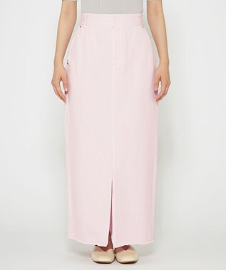 uncrave デニム スカート（uncrave WHITE） ライトピンク