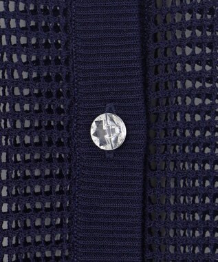 組曲 メッシュニット カーディガン ネイビー系