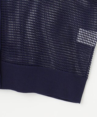 組曲 メッシュニット カーディガン ネイビー系
