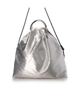 UNBILLION カシュカシュ cachecache / コンビ金手ハンドル2wayトート シルバー