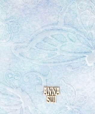 ANNA SUI パピヨン 2面パスケース ライトブルー