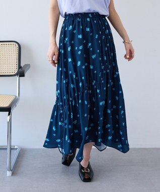 CRAFT STANDARD BOUTIQUE ボタニカルプリントデザインスカート