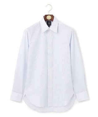 J.PRESS MEN 【PREMIUM PLEATS / 形態安定】BROADジャーミンストライプシャツ / レギュラー サックスブルー系1