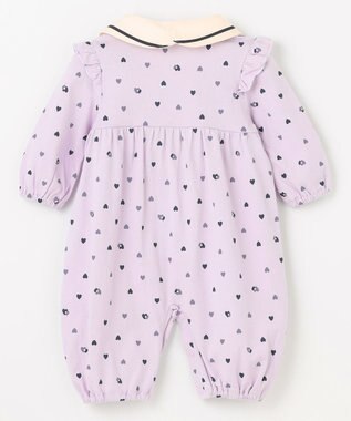 組曲 KIDS 【70㎝】LOVE Parent ロンパース ラベンダー系