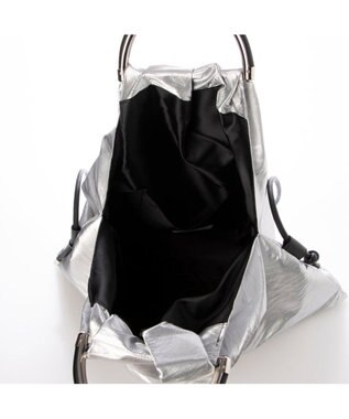 UNBILLION カシュカシュ cachecache / コンビ金手ハンドル2wayトート シルバー