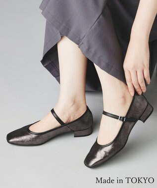 メリージェーン ソフトローヒールパンプス