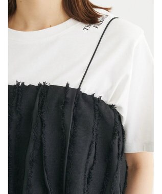 Green Parks ・ＡＮＤ　ＳＥＡＲＣＨフリンジストライプバルーンキャミ Black