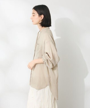CRAFT STANDARD BOUTIQUE ヴィンテージボイルスキッパー長袖シャツ Gray Beige