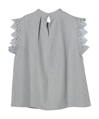 Green Parks ・ＥＬＥＮＣＡＲＥ　ＤＵＥ　リネンライクレースブラウス Gray