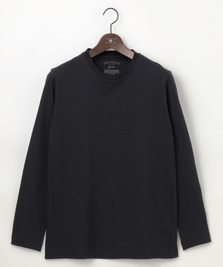 JOSEPH ABBOUD 【オーガニックコットン使用・日本素材、日本縫製】JOE COTTON サッカー Tシャツ ブラック系