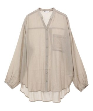 CRAFT STANDARD BOUTIQUE ヴィンテージボイルスキッパー長袖シャツ Gray Beige