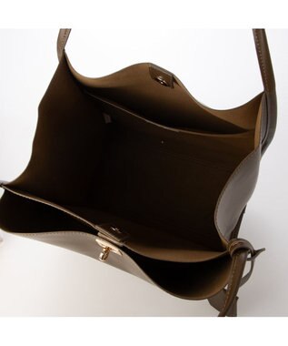UNBILLION カシュカシュ cachecache / ヒネリ金具ビッグトートバッグ ブラウン