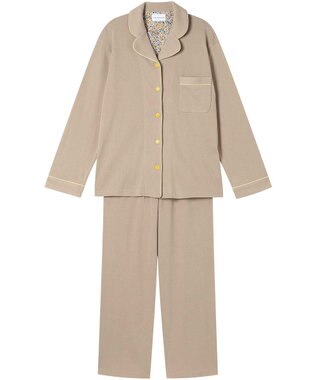 une nana cool 【綿100％】フライスパジャマ　ＭＡＤＥ　ＷＩＴＨ　ＬＩＢＥＲＴＹ　ＦＡＢＲＩＣ GY