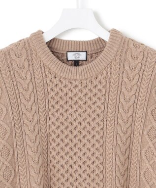 J.PRESS YORK STREET 【UNISEX】アランケーブルニット ベージュ系