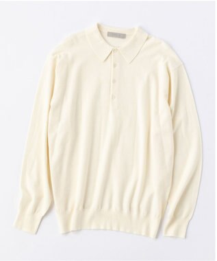 UNFILO MENS ライトウォーム ニットポロ オフ