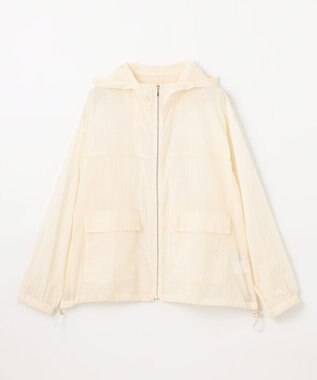 ANY 【WEB限定】シアーフードブルゾン アイボリー